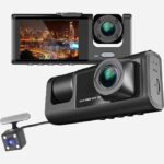 دوربین ثبت وقایع خودرو بلک باکس مدل C309 سه لنز با کیفیت فول اچ دی