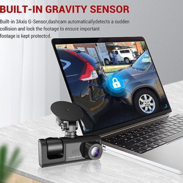 دوربین ثبت وقایع خودرو Black Box مدل A15 با ۳ لنز - Image 5