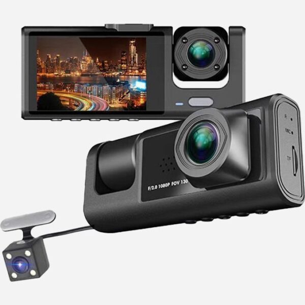 دوربین وایفای دار 3 لنزه خودرو برند BLACK BOX WIFI مدل 2024 - Image 2