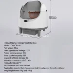 باکس هوشمند گربه مدل Smart Cat Litter Box (ارسال 15 روز کاری) - Image 3