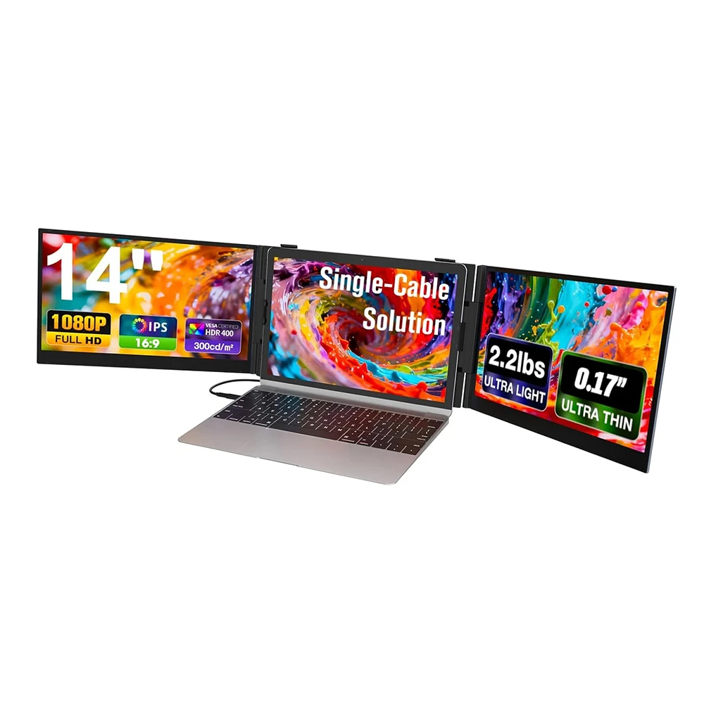 Hc5f40655fc194ddbaa08b3f06156e45e11.jpg مانیتور قابلحمل 14 اینچی S8 Ultra Full HD (ارسال 15 روز کاری) - Image 1