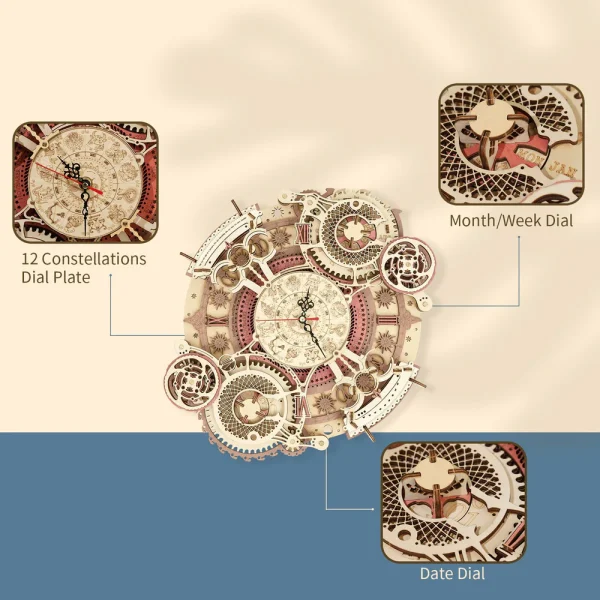 ساختنی مکانیکی روکر مدل ساعت دیواری زودیاک LC601 - Image 10