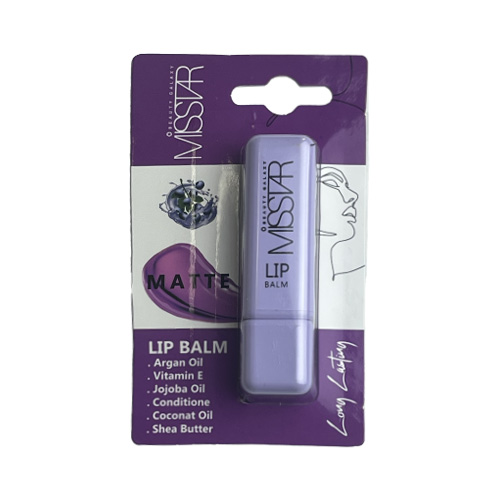 MissStarPurpleLipBalm.jpg بالم لب میس استار بنفش - Image 1
