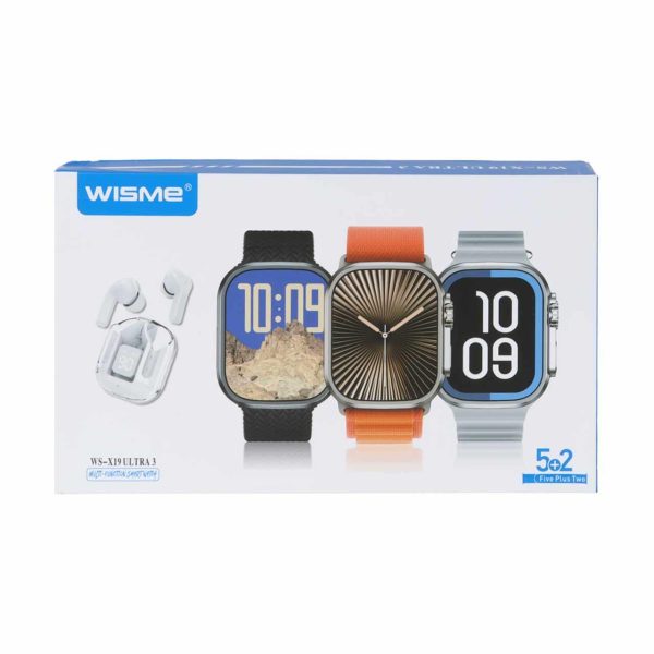 پک ساعت هوشمند WISME مدل WS-X19 ULTRA 3 - مشکی - DST (گارانتی شش ماهه) - Image 6