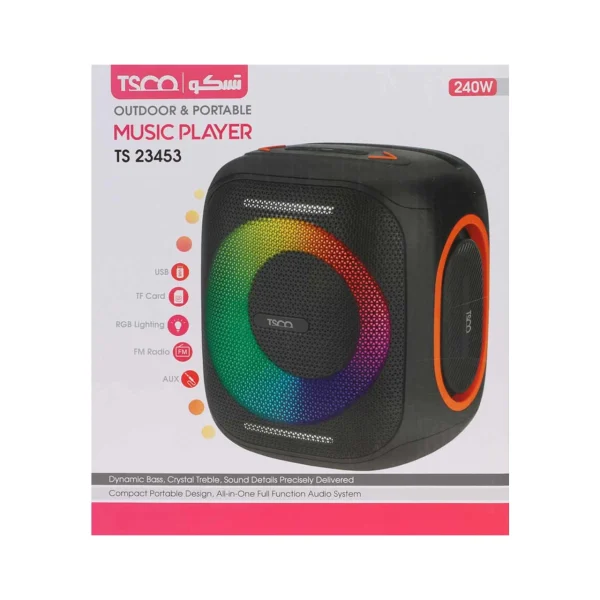 اسپیکر بی سیم 40 وات TSCO مدل TS 23453 - مشکی - Image 6
