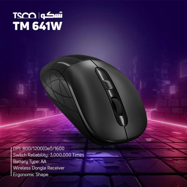 ماوس بی سیم TSCO مدل TM 641W- مشکی - Image 4