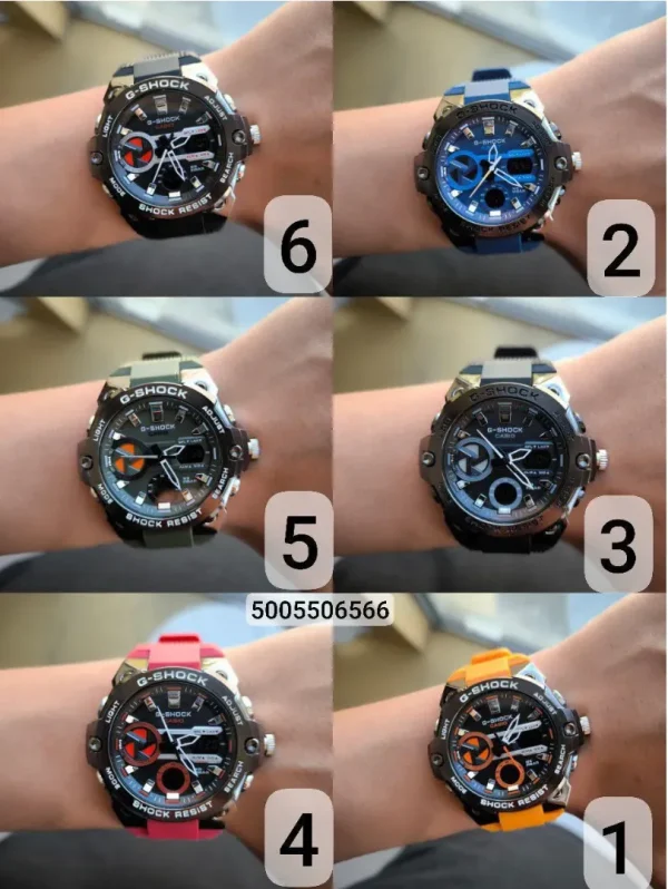 ساعت مچی مردانه مارک جی شاک G_SHOCK دو زمانه - Image 2