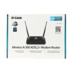 مودم D-Link DSL-2750E Wireless N300 ADSL2+ Modem Router - مشکی (یکساله شرکتی) - تصویر 5