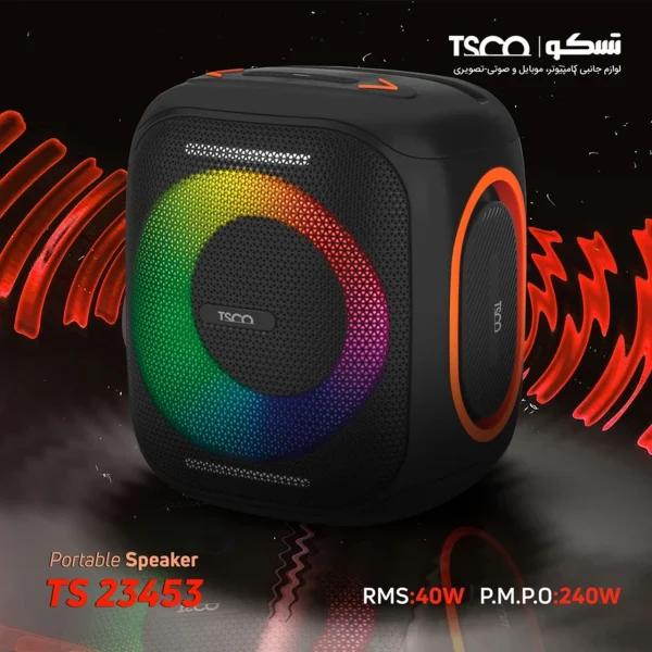 اسپیکر بی سیم 40 وات TSCO مدل TS 23453 - مشکی - Image 8