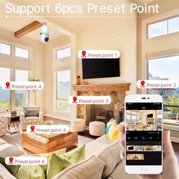 دوربین مداربسته لامپی WIFI Panorama Camera - Image 10