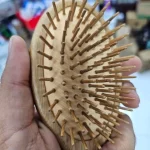 خرید برس چوبی بامبو اصلی مدل بیضی 80 گرمی | جلوگیری از موخوره و وز مو - Image 2
