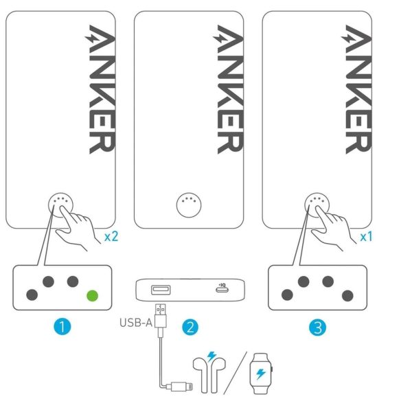 پاوربانک فست شارژ Anker 10000mAh مدل A1334H21 12W - سفید (گارانتی 18 ماهه شرکتی) - Image 6