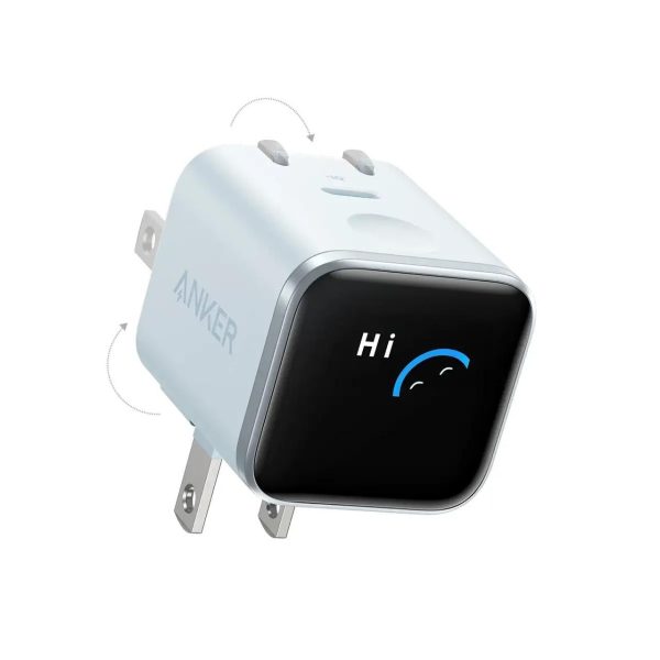 شارژر دیواری فست تک پورت ANKER مدل A121DP31 Nano Charger Foldable 180° 45W - آبی (گارانتی شش ماهه شرکتی) - Image 5