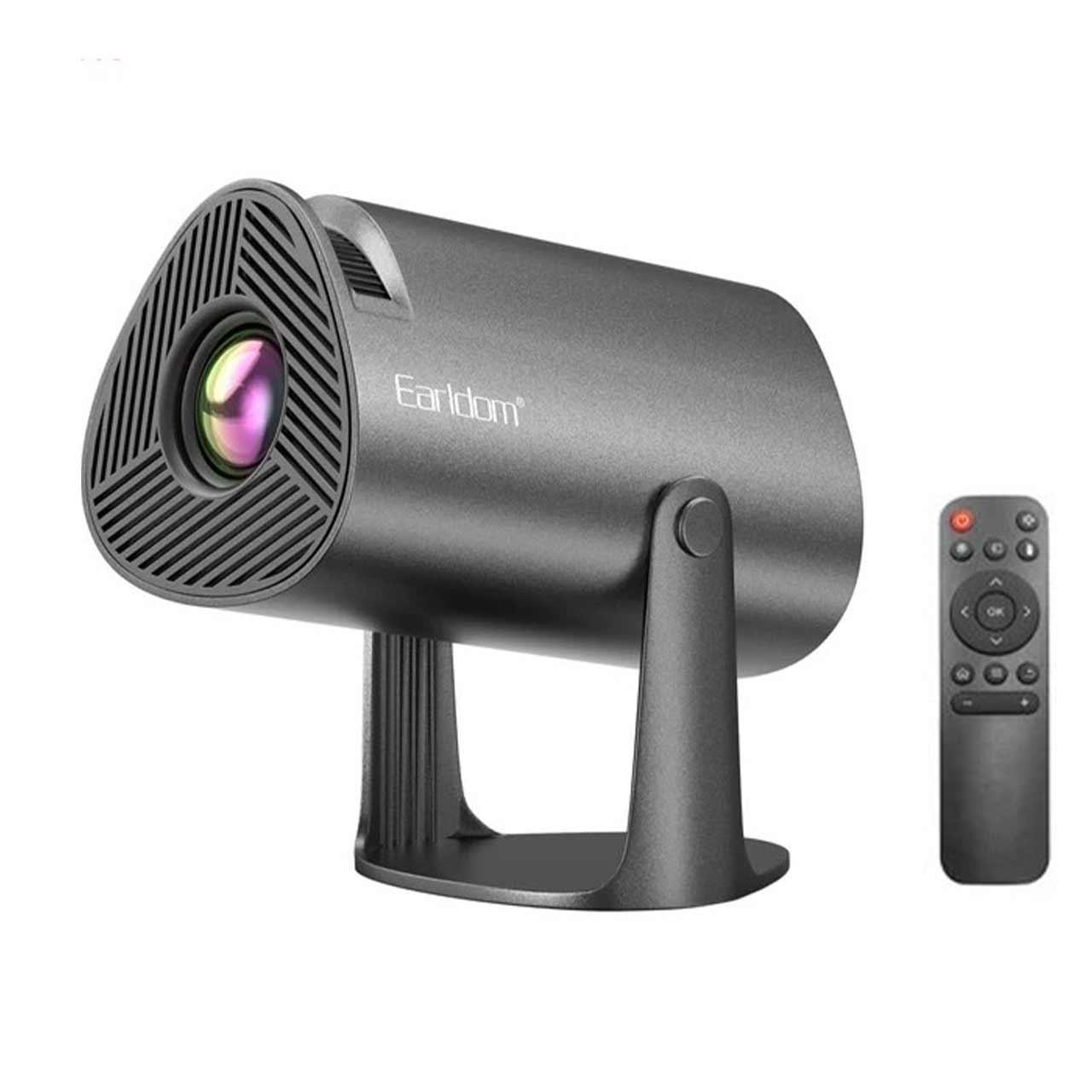 533d7de5-43ec-4237-9318-47b3b615f497 ویدئو پروژکتور Earldom 4K مدل PJ04 - مشکی(دارای ریموت کنترل) - تصویر 1