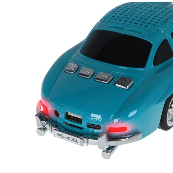 اسپیکر بی سیم طرح ماشین کلاسیک WSTER مدل WS-300SL - آبی - MMX - تصویر 4