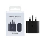 شارژر دیواری سه پین فست و PD تک پورت Samsung مدل EP-TA800 25W - مشکی - تصویر 3
