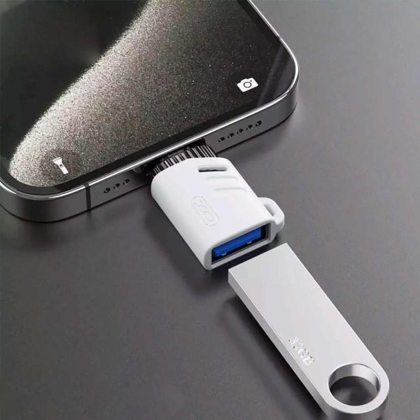 تبدیل XO USB To Lightning OTGمدل XO-NB256A - سفید - تصویر 2