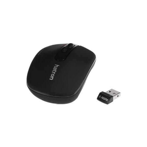 کیبورد و ماوس بی سیم Hatron مدل HKCW130 - مشکی - تصویر 4