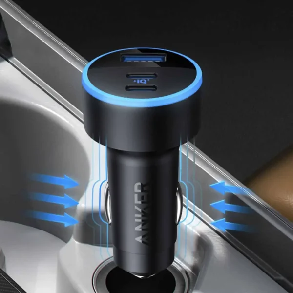 شارژر فندکی فست سه پورت ANKER مدل A2736H11 67W - مشکی (گارانتی شش ماهه شرکتی) - تصویر 5