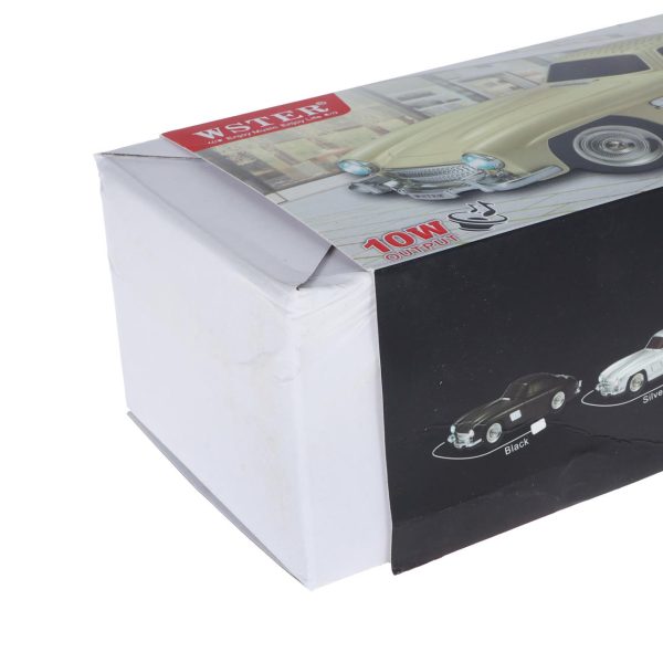 اسپیکر بی سیم طرح ماشین کلاسیک WSTER مدل WS-300SL - نقره ای - MMX (پک ضعیف) - Image 8