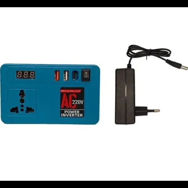 اینورتر شارژی 150 وات تک‌پریز با باتری ۴۸ ولت و چراغ LED دو باتری - Image 6
