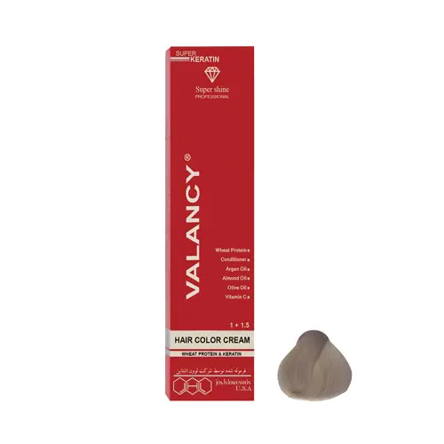 ValancyHairColorShadeNo10.webp رنگ مو والانسی شماره 1-10 (C10) حجم 100 میل رنگ بلوند دودی نقره ای - Image 1