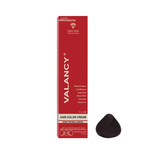ValancyHairColorShadeNo4-00.webp رنگ مو والانسی شماره 00-4 حجم 100 میل رنگ طبیعی قوی قهوه ای - Image 1