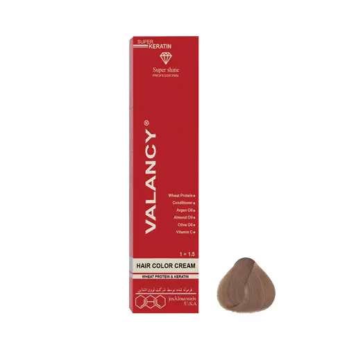ValancyHairColorShadeNoS8.webp رنگ مو والانسی شماره (S8) حجم 100 میل رنگ بلوند شنی روشن - Image 1