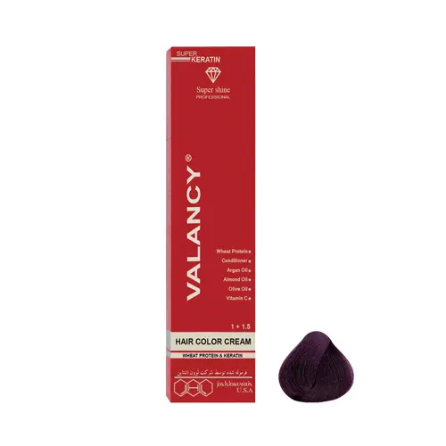 ValancyHairColorShadeNoV4.webp رنگ مو والانسی شماره 20-5 (V4) حجم 100 میل رنگ شرابی متوسط - Image 1