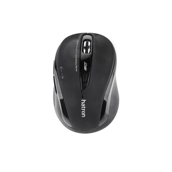 ماوس بی سیم Hatron مدل HMW120SL - مشکی - تصویر 2