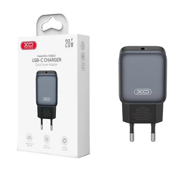 شارژر دیواری PD و فست تک پورت XO مدل XO-L153(EU) 20W - مشکی (پک ضعیف) - تصویر 6