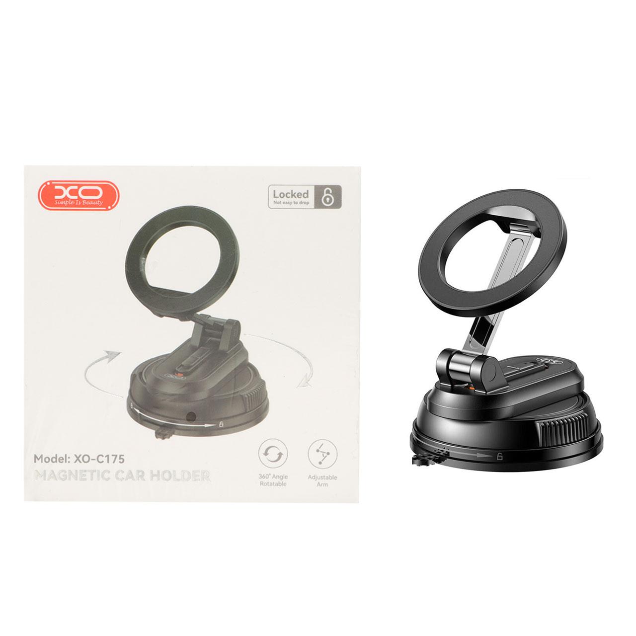 b0b18fc7-3978-4c63-bae3-994b5949bcdd هولدر گوشی موبایل مگنتی پایه دار XO مدل XO-C175 - مشکی - Image 1