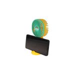 پنکه دستی قابل حمل پایه دار مدل 8813D - زرد سبز (پک ضعیف) - تصویر 2