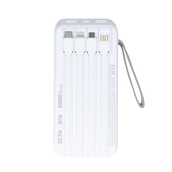 پاوربانک PD و فست شارژ Liami 30000Ah مدل LM7030 22.5W - سفید - پک ضعیف (گارانتی شش ماهه شرکتی) - Image 2