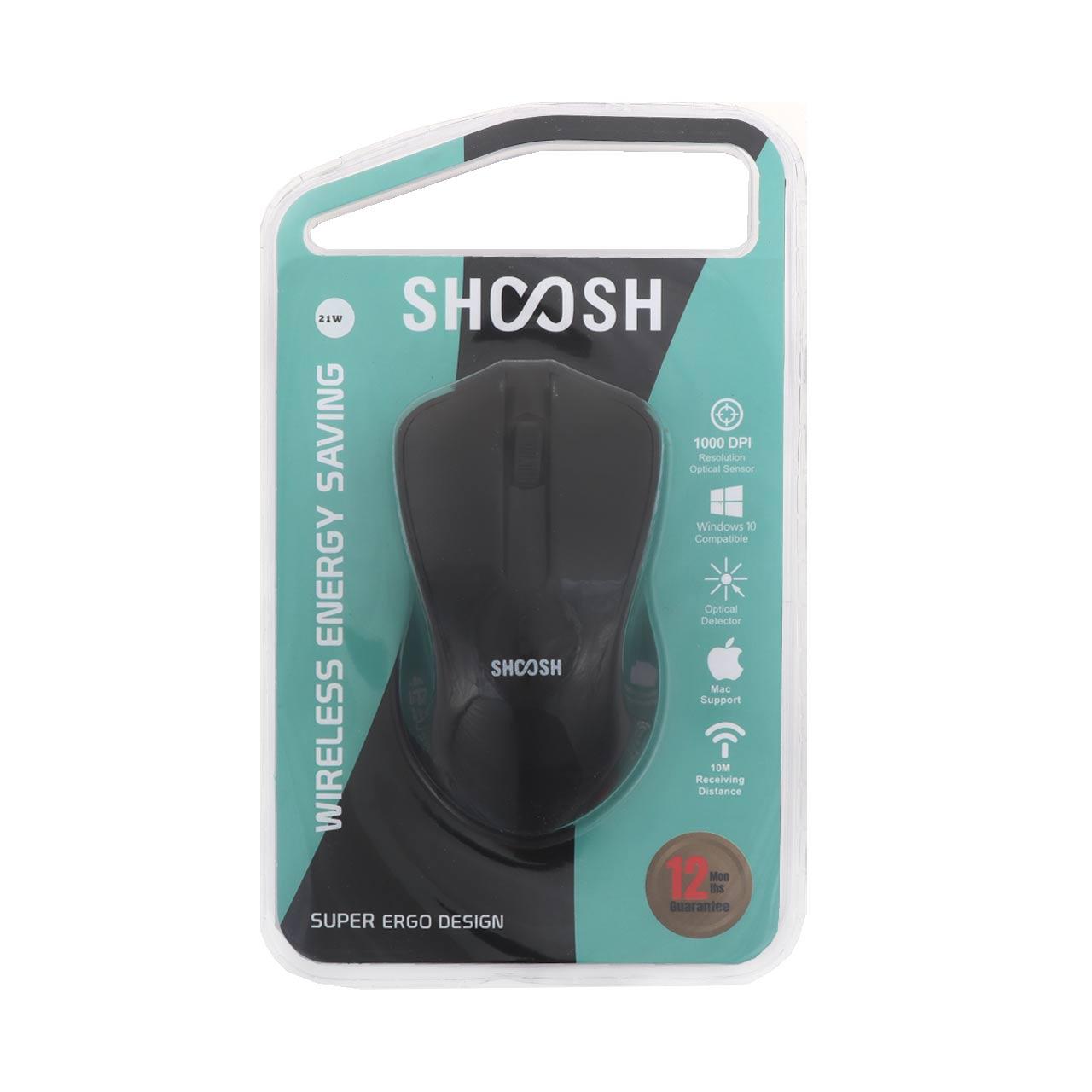 ca2da4c3-5b4c-4db3-9b5f-9ca59538d855-2 ماوس بی سیم Shoosh مدل M21W - مشکی - SMO - Image 1