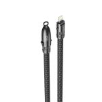 کابل شارژ و دیتا فست پاوربانک 30سانتی متری XO Type-C to Lightning مدل XO-NB-Q289A 27W - مشکی - تصویر 2