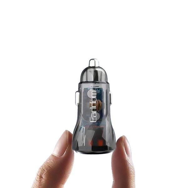 شارژر فندکی فست دو پورت Earldom مدل CC18 15W - قهوه ای - تصویر 3