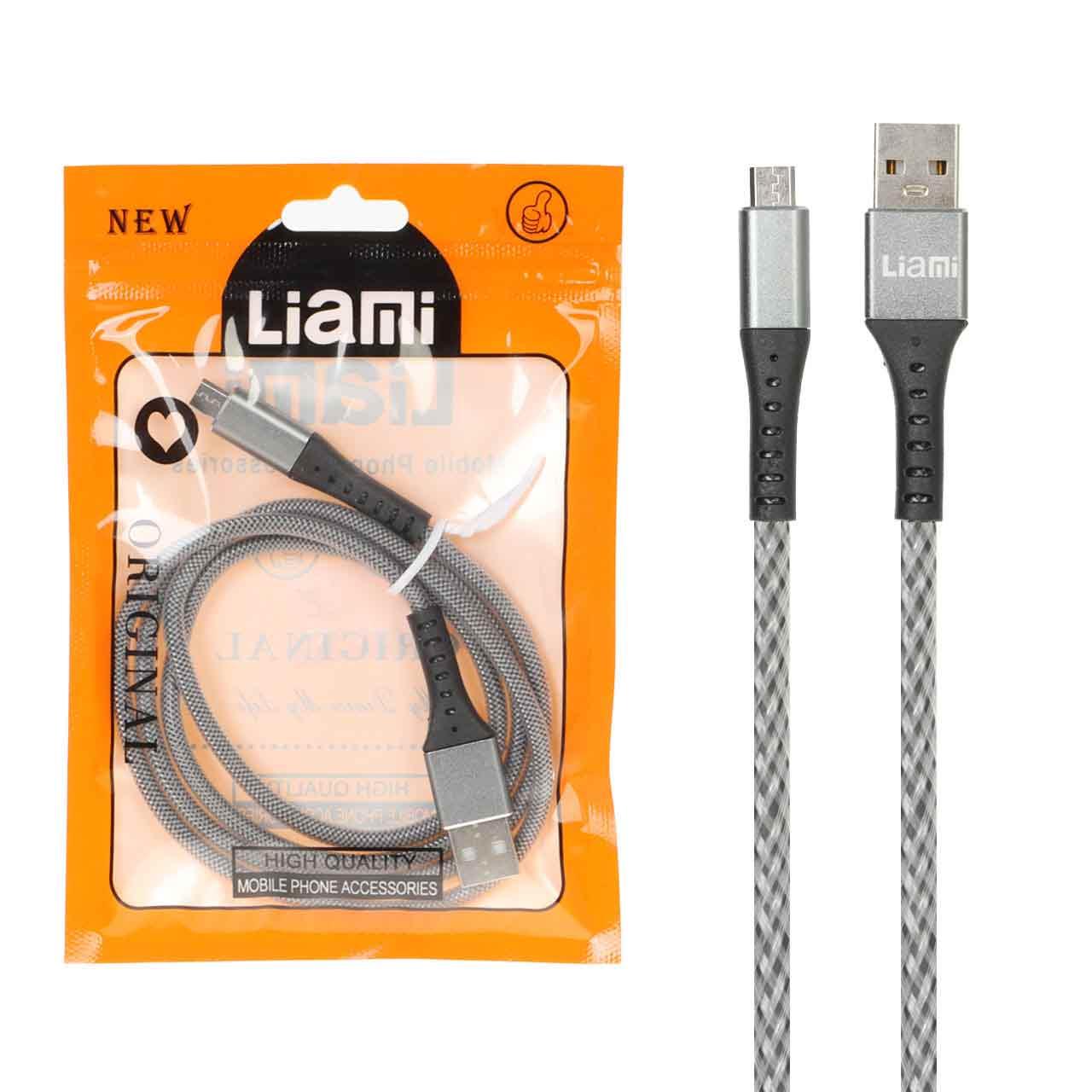 ec480199-f7a8-4659-a3e7-cddc01e3245f کابل شارژ فست اندروید Liami - خاکستری (گارانتی شش ماهه شرکتی) - Image 1