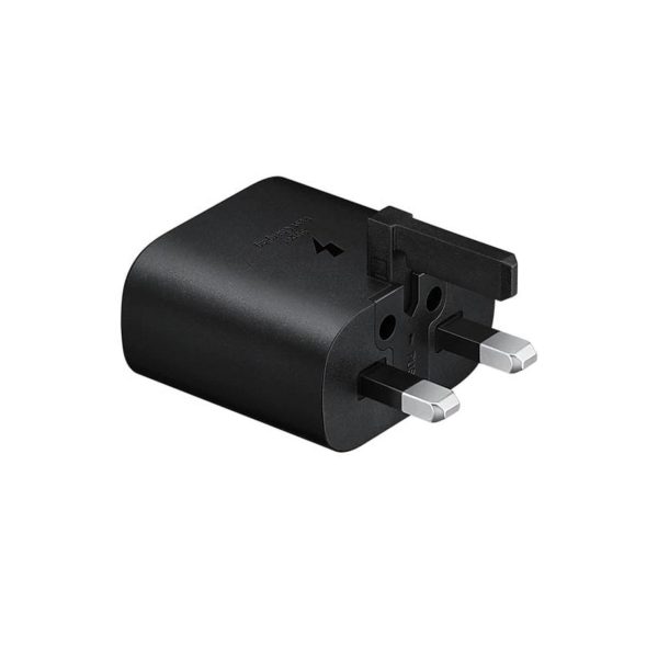 شارژر دیواری سه پین فست و PD تک پورت Samsung مدل EP-TA800 25W - مشکی - تصویر 2