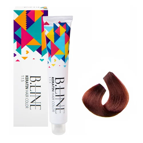 BeelineHairColorShadeNo6.4.webp رنگ مو بی لاین شماره 4-6 حجم 100 میل رنگ بلوند مسی تیره - Image 1