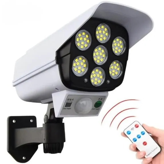 Ju25LSGtVUPU-CD6.webp ماکت دوربین مداربسته خورشیدی چراغ دار بولت - Image 1