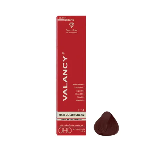 ValancyHairColorShadeNoR6.webp رنگ مو والانسی شماره 53-7 (R6) حجم 100 میل رنگ بلوند کاکائویی متوسط - Image 1