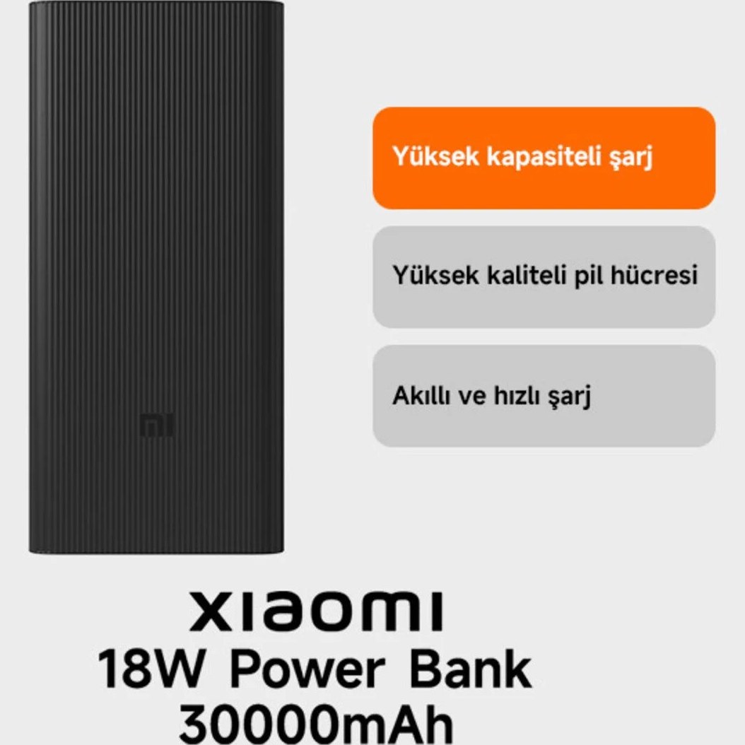 aCIyWD5rewCPfO3Z.jpg پاوربانک شیائومی مدل BHR9126GL ظرفیت ۳۰ هزار میلیآمپر با ۲ پورت USB و پورت C - Image 1