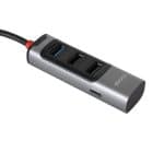 هاب 4 پورت Yesido USB 3.0/Type-C مدل HB19  - خاکستری - تصویر 2