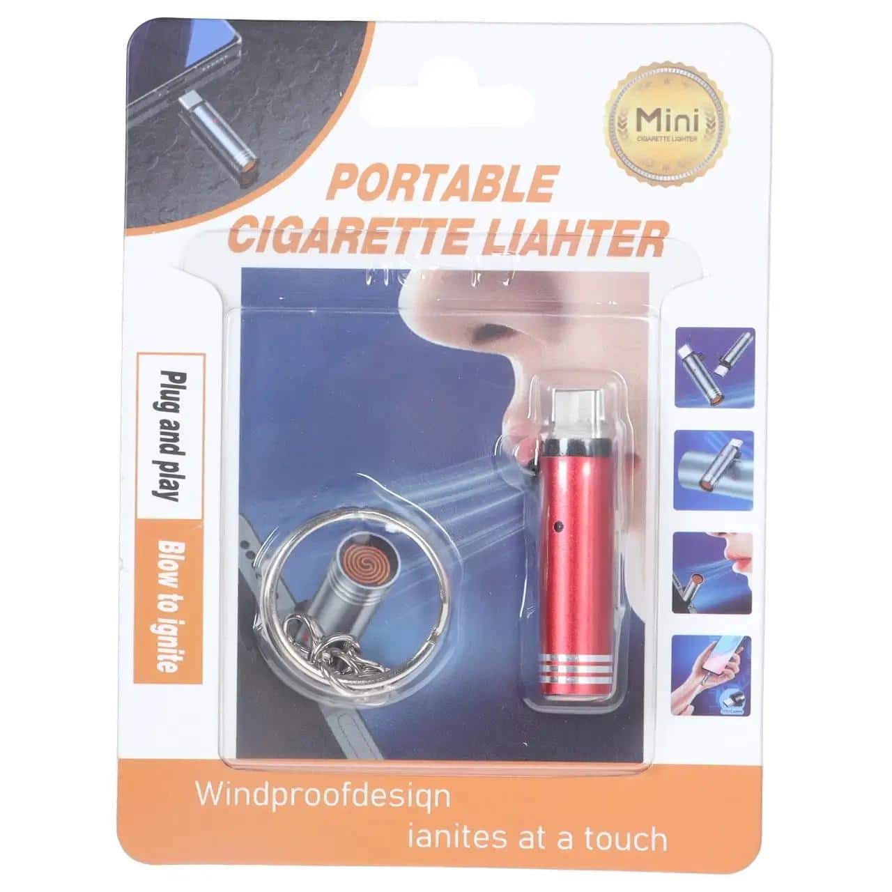 087bea8e-18cd-42e8-a1c3-4afe36b0b846.jpg فندک OTG Type-C - قرمز - تصویر 1