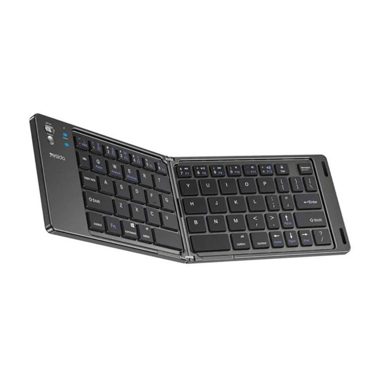 مینی کیبورد بی سیم تاشو Yesido مدل KB27 – مشکی
