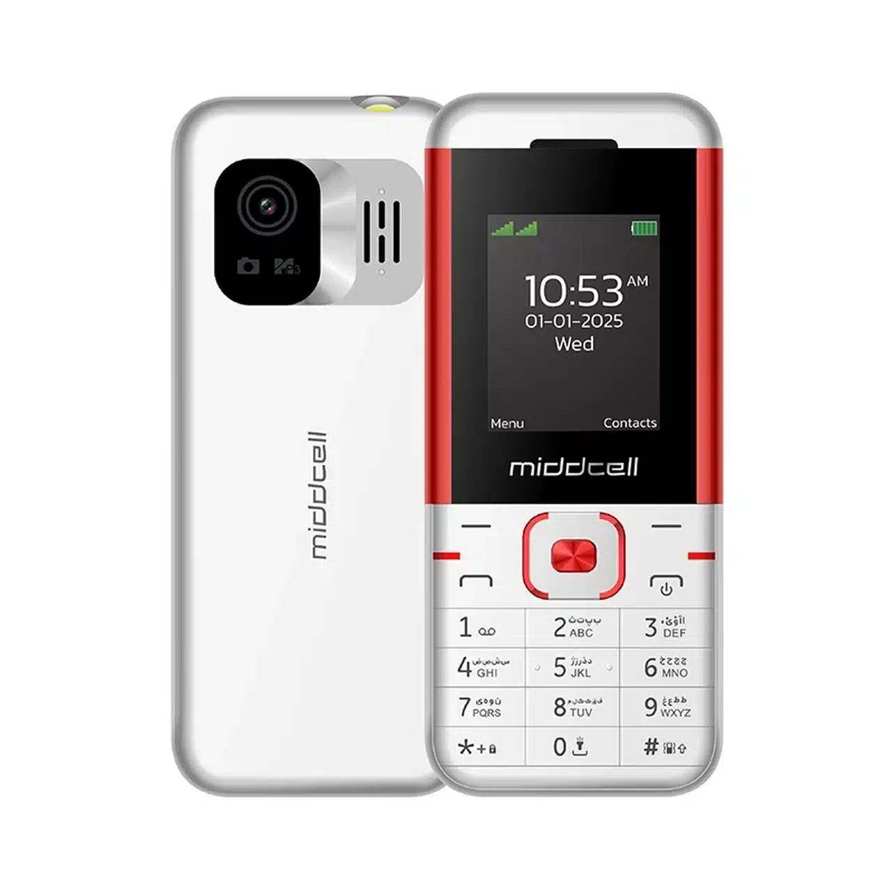 گوشی موبایل Middcell مدل M5310 – سفید قرمز