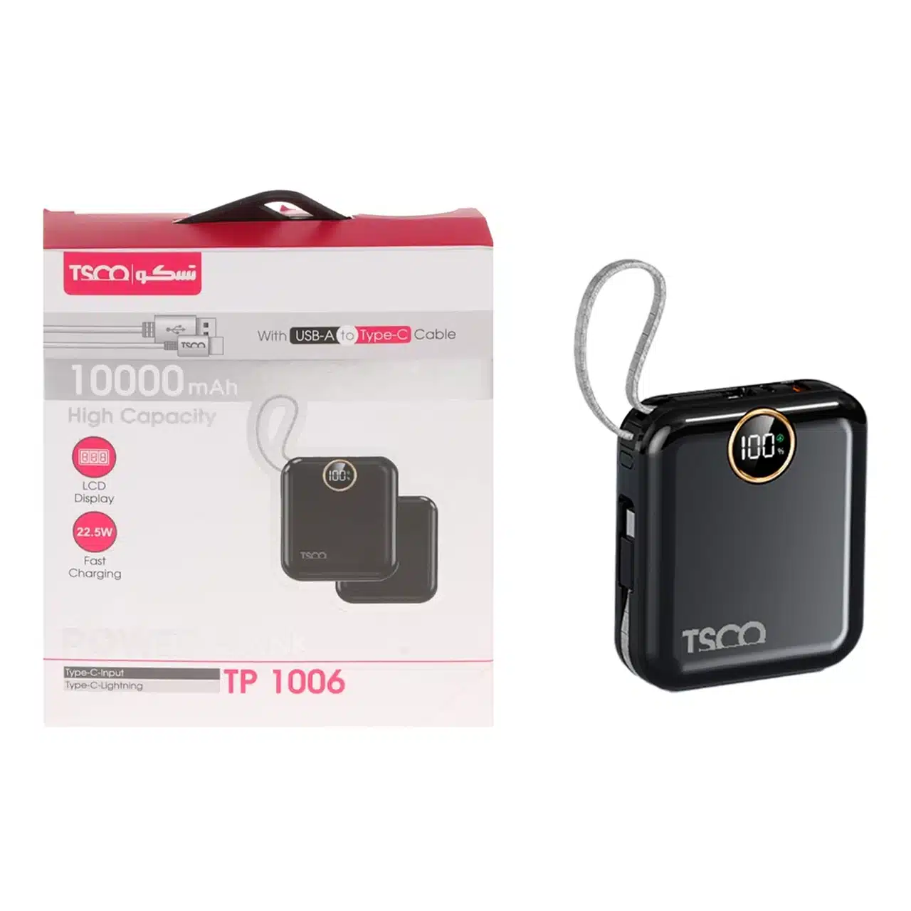 2c53c537-f307-4f41-8834-0aaa5baefb74-2.webp پاوربانک فست شارژ TSCO 10000mAh مدل TP 1006 22.5W - مشکی (گارانتی 12 ماهه TSCO) - تصویر 1
