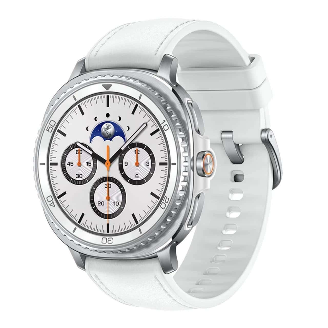 ساعت هوشمند سامسونگ Galaxy Watch8 Classic 46mm مدل SM-L500 – سفید – اصلی (گارانتی 12 ماهه شرکتی)