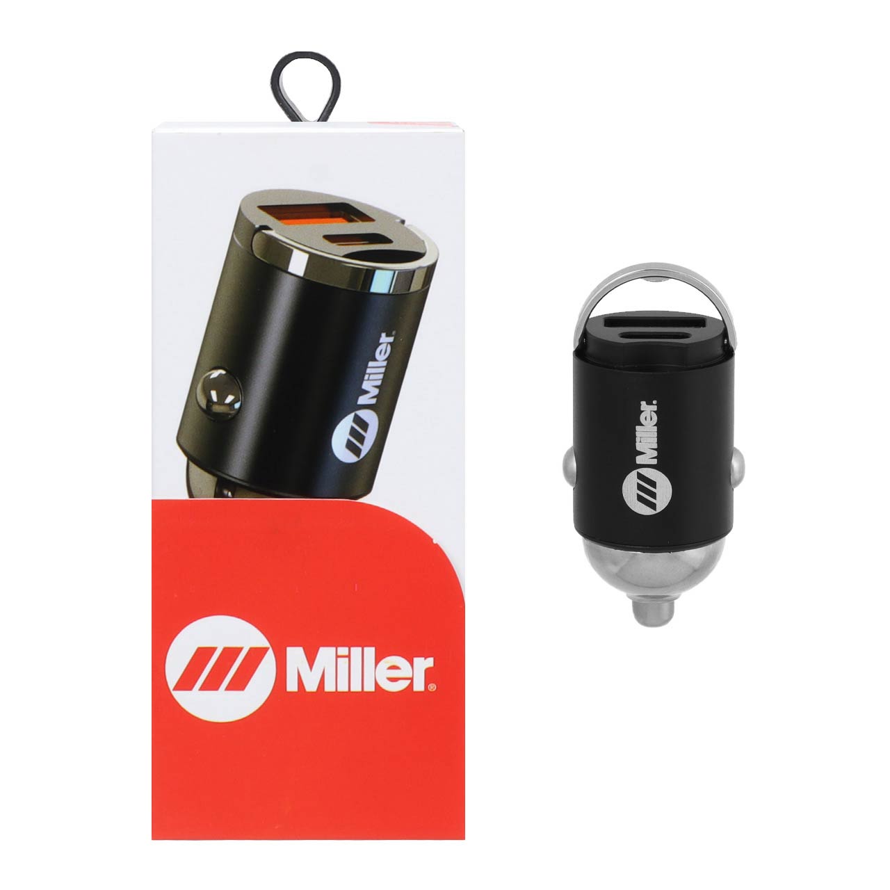 شارژر فندکی 30W فست و PD دو پورت Miller مدل M-CH105 – مشکی